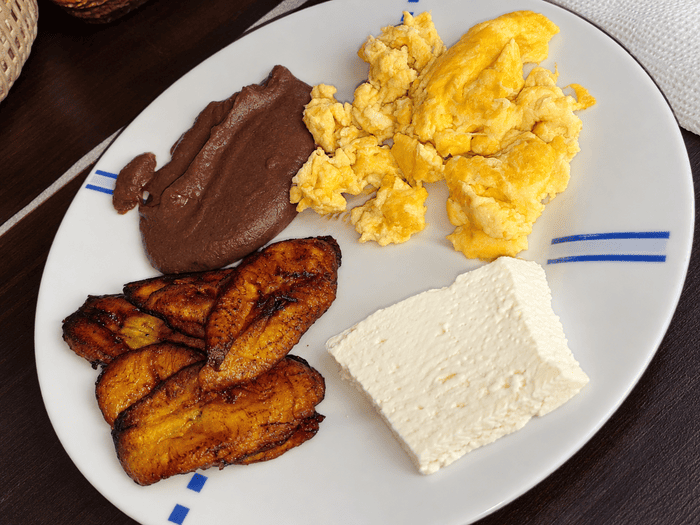 My first breakfast during my exchange in Guatemala